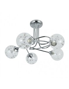 Lampara Rio De Janeiro 5xg9 Cromo 29x42x42 Cm