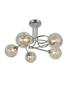 Lampara Rio De Janeiro 5xg9 Cromo 29x42x42 Cm 2