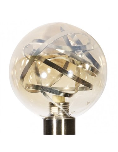 Sobremesa Varanasi 2xg9 Cuero 46x27x13 Cm