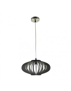 Colgante Sapelli 1xe27 Madera Cafe Regx35x35 Cm