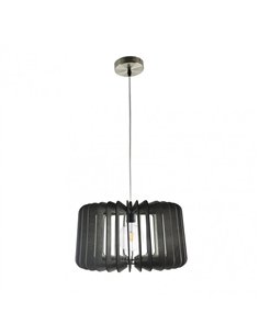 Colgante Ebano 1xe27 Madera Cafe Regx40x40 Cm 2