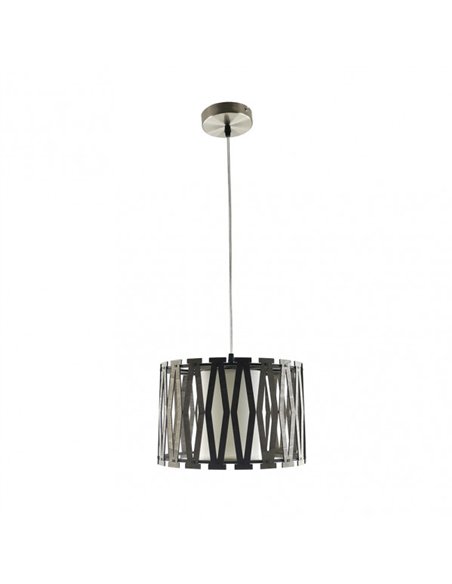 Colgante Cipres 1xe27 Madera Cafe Regx30x30 Cm