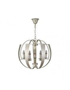 Colgante Capuchina 5xe14 Champagne Regx53x53 Cm