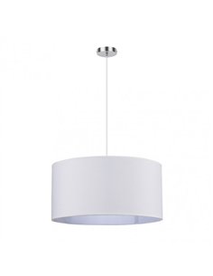Colgante Chanza 3xe27 Cromo/blanco Regx50x50 Cm