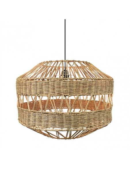 Colgante  Rattan 1xe27 Bromelia Regx55x55 Cm