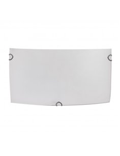 Aplique Rectangular Ayla 1xe27 Blanco 25x12