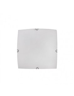 Plafon Cuadrado Ayla 1xe27 Blanco 25x25x6 Cm