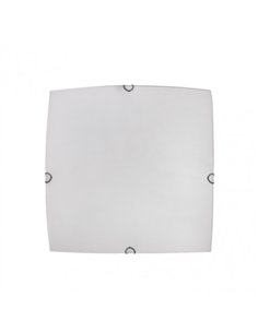 Plafon Cuadrado Ayla 2xe27 Blanco 30x30x7 Cm