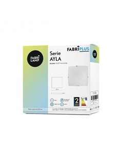 Plafon Cuadrado Ayla 2xe27 Blanco 30x30x7 Cm 2