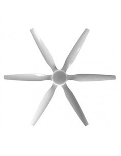 Ventilador Dc Otto 24w 2950lm Blanco 6 Aspas Blancas Reg.x167d 3000-4000-6000k 2tijas C/remoto 2