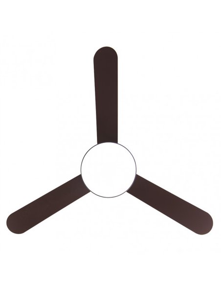 Ventilador Dc Umi 24w Marron 3 Aspas Rev. Marron/haya 132d 2950lm 3000-4000-6000k 2tijas C/remoto, Memoria Y Temporizador