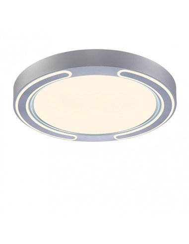 Plafon 72w Asher Plata 3000-4000-6500k 5616lm  6x50x50cm Remoto+reg.int+memoria