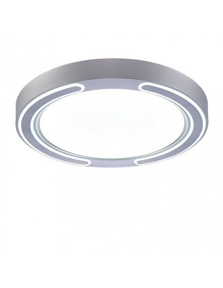 Plafon 72w Asher Plata 3000-4000-6500k 5616lm  6x50x50cm Remoto+reg.int+memoria