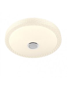 Plafon 72w Zaid 3000-4000-6500k Rgb Blan/transp Buetooth 10x50x50 Cm Remoto 2