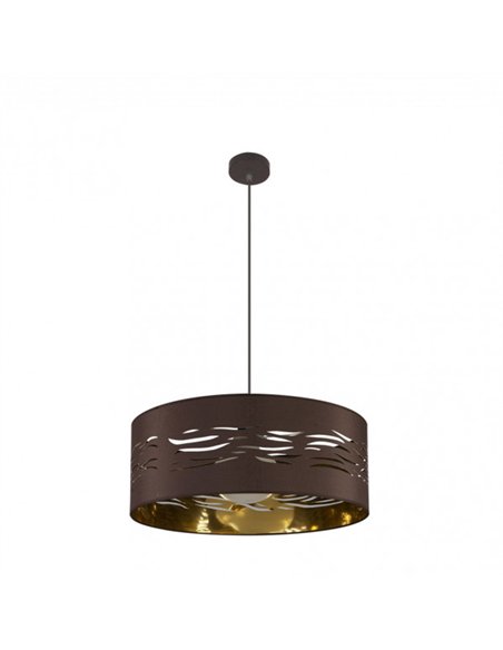 Colgante Niebla 1xe27 Marron/marrón-oro Regx50x50 Cm