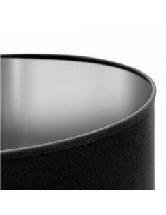 Sobremesa Ceramica Roa 1xe27 Cromo Pantalla Negra 51x30x30 Cm 2