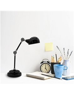 Flexo Adal 1xe14 Negro/cromo 48x15x32 Cm Articulable 2