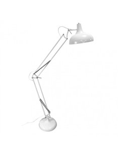 Pie Salon Articulable Malik 1xe27 Blanco 163x30x80 Cm