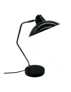 Flexo Elian 1xe27 Negro/cromo 44x24x35 Cm Orientable Y Articulable