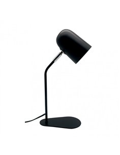 Flexo Didac 1xe14 Negro 40x10x20 Cm Orientable Y Articulable