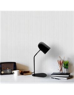 Flexo Didac 1xe14 Negro 40x10x20 Cm Orientable Y Articulable 2