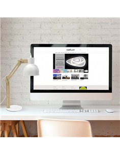 Flexo Baptista 1xe27 Blanco/haya 46x14x35 Cm Articulable 2