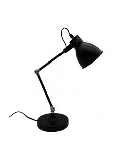 Flexo Igor 1xe14 Negro 50x15x35 Cm  Articulable