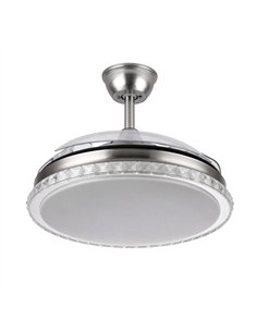 Ventilador Biliku 72w 6120lm Niquel 3asp.desp.108d 3000-4000-6000k Remoto 2