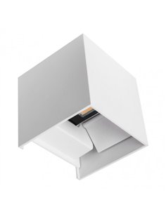 Aplique Barredor De Pared 10w 6000k Segmento Blanco Ip65 10x10x10cm Aluminio 800lm Orientable