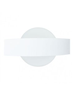Aplique Barredor De Pared Circ.8w 4000k Arco Blanco 630 Lm Ip20 13x24x5 Cm