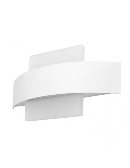 Aplique Barredor De Pared Cuad.8w 4000k Arco Blanco 630 Lm Ip20 13x24x5 Cm