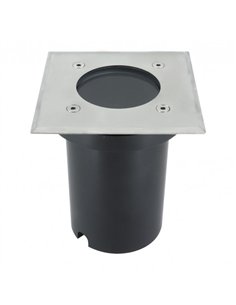 Empotrable Exterior Encastrar Cuad.1xgu10 Niquel 13x11x11Cm Ip65 Corte 10