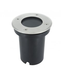 Empotrable Exterior Encastrar Red.1xgu10 Niquel  13x11x11 Cm Ip65 Corte 10