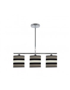 Lampara Karla 3xe14 Topo/beis Regx55x14 Cm