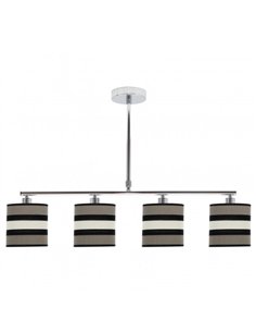 Lampara Karla 4xe14 Topo/beis Regx75x14 Cm