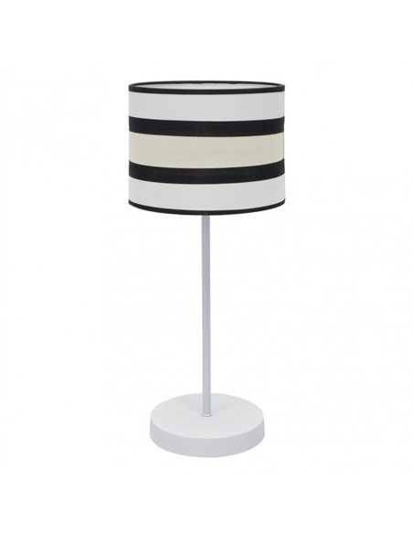 Sobremesa Grand. Karla 1xe27 Blanco/beis 61x25x25 Cm