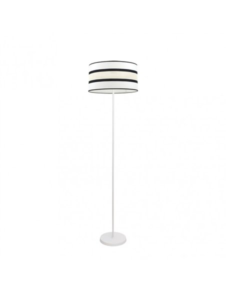 Pie Salon Karla 1xe27 Blanco/beis 149x40x40 Cm