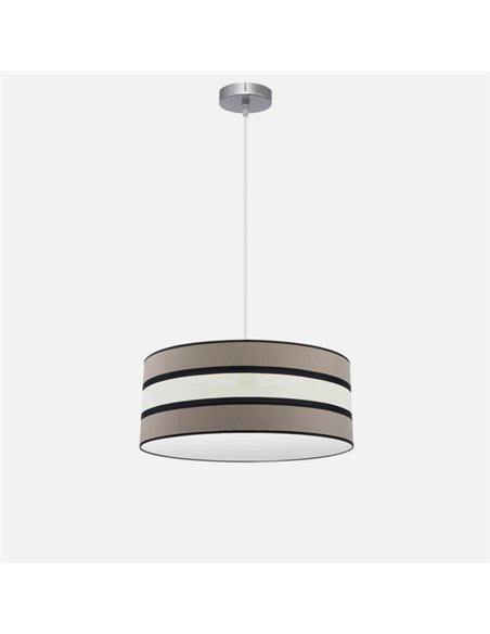 Colgante Karla 2xe27 Topo/beis Regx50x50 cm