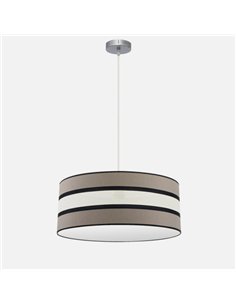 Colgante Karla 3xe27 Topo/beis Regx60x60 Cm 2