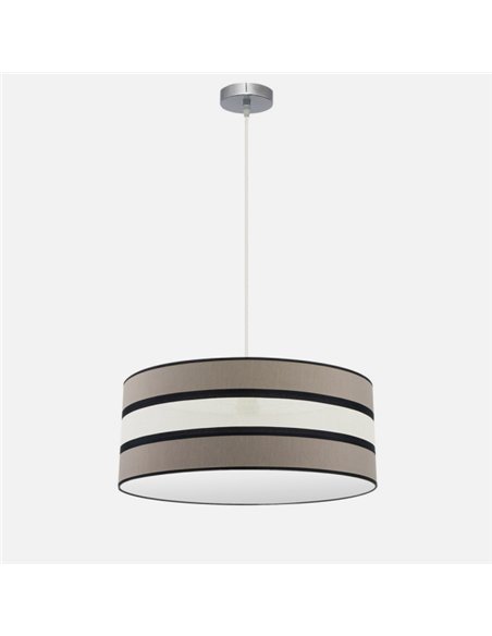 Colgante Karla 3xe27 Topo/beis Regx60x60 Cm