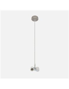 Arm. Colgante Cara 2xe27 Niquel M10 Regx10x10 Cm 2