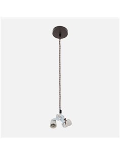 Arm. Colgante Cara 3xe27 Marron M10 Regx10x10 Cm 2