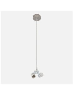 Arm. Colgante Cara 3xe27 Niquel M10 Regx10x10 Cm 2