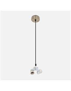 Arm. Colgante Cara 3xe27 Cuero M10 Regx10x10 Cm 2