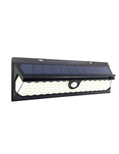 Aplique Solar  6500k Kira Negro 1100 Lm Ip65 10