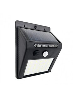 Aplique Solar  5000k Kira Negro 200 Lm Ip55 12