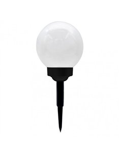 Pincho Ext. Solar  5000k 50lm Kira Negro C/sensor Crepuscular  Ip65 32/36x15x15 Cm Carga 5-6h Uso 6h