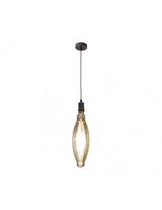 Colgante Lilia 1xe27 Marron/ambar  Bombilla  Incluida 8w 3000k 640lm Regx12x12 Cm 2