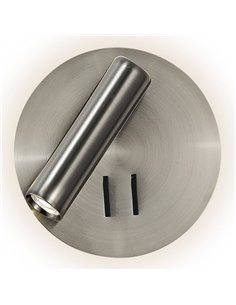 Aplique 2+6w 4000k Manet Redondo Niquel 130lm  Doble Encendido 14x14x12 Cm 2