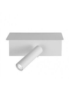 Aplique 3w 4000k Leonardo Blanco C/estante Y Usb  150lm C/interruptor 14x18x14cm Orientb